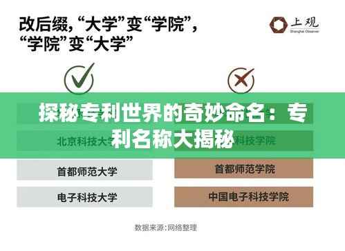 探秘专利世界的奇妙命名:专利名称大揭秘