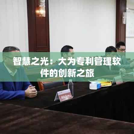 智慧之光:大为专利管理软件的创新之旅