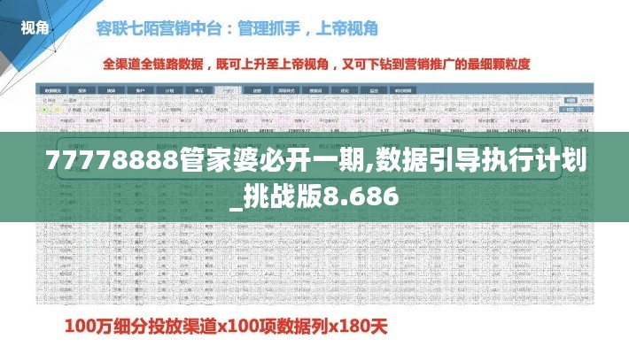 77778888管家婆必开一期,数据引导执行计划_挑战版8.686