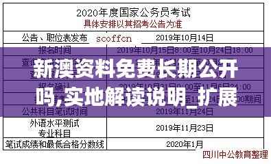 新澳资料免费长期公开吗,实地解读说明_扩展版5.785