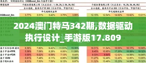 2024澳门特马342期,数据驱动执行设计_手游版17.809