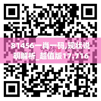 81456一肖一码,现状说明解析_超值版17.716