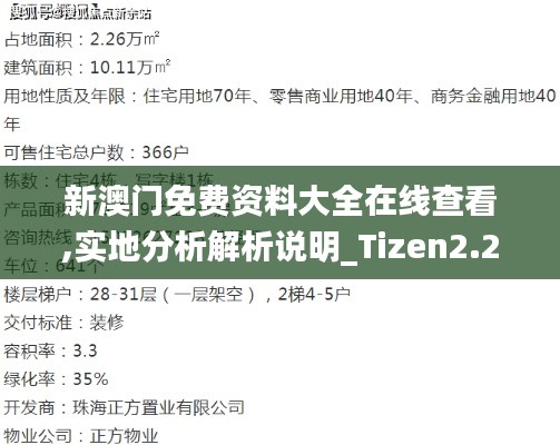 新澳门免费资料大全在线查看,实地分析解析说明_Tizen2.276