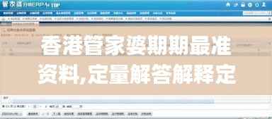 香港管家婆期期最准资料,定量解答解释定义_GT7.964