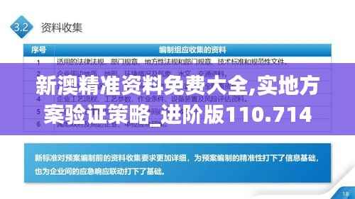 新澳精准资料免费大全,实地方案验证策略_进阶版110.714