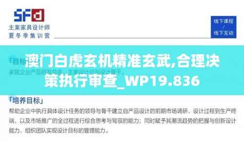 澳门白虎玄机精准玄武,合理决策执行审查_WP19.836