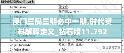澳门三码三期必中一期,时代资料解释定义_钻石版11.792