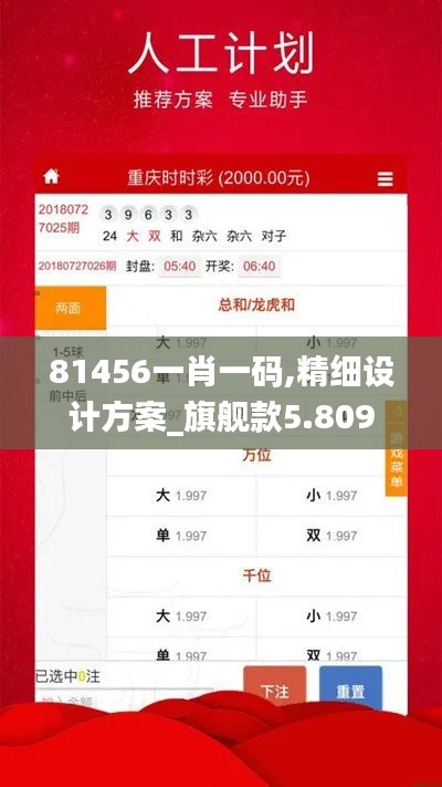 81456一肖一码,精细设计方案_旗舰款5.809