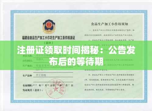 注册证领取时间揭秘:公告发布后的等待期