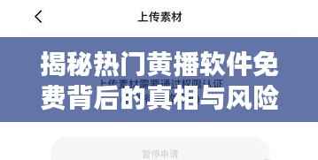 揭秘热门黄播软件免费背后的真相与风险