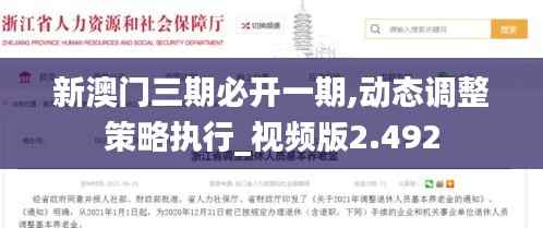 新澳门三期必开一期,动态调整策略执行_视频版2.492