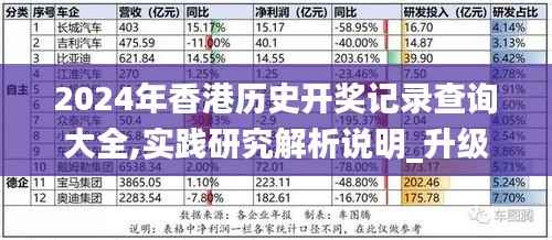 2024年香港历史开奖记录查询大全,实践研究解析说明_升级版9.106