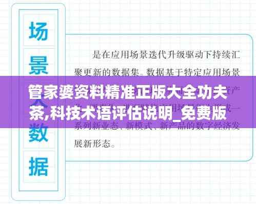 管家婆资料精准正版大全功夫茶,科技术语评估说明_免费版2.122