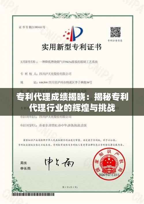 专利代理成绩揭晓:揭秘专利代理行业的辉煌与挑战