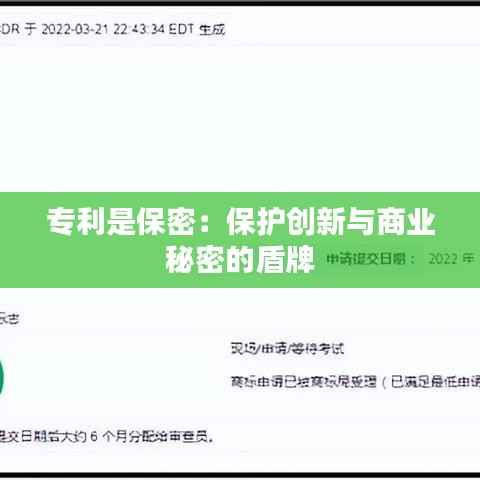 专利是保密:保护创新与商业秘密的盾牌