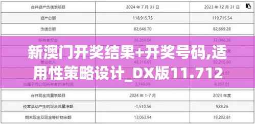 新澳门开奖结果+开奖号码,适用性策略设计_DX版11.712