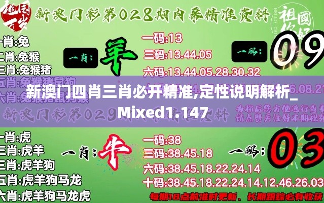 新澳门四肖三肖必开精准,定性说明解析_Mixed1.147