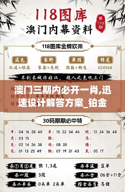 澳门三期内必开一肖,迅速设计解答方案_铂金版2.288