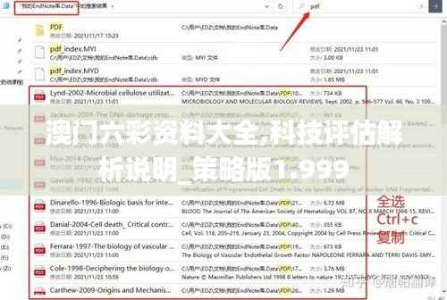 澳门六彩资料大全,科技评估解析说明_策略版1.999