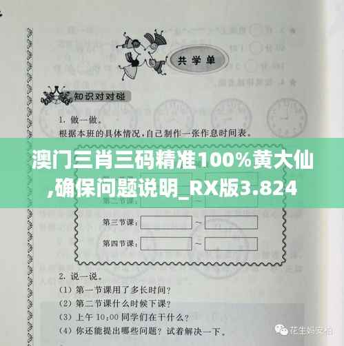 澳门三肖三码精准100%黄大仙,确保问题说明_RX版3.824