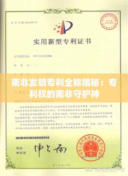 南非发明专利全称揭秘:专利权的南非守护神