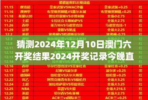 猜测2024年12月10日澳门六开奖结果2024开奖记录今晚直播,衡量解答解释落实_粉丝款1.650