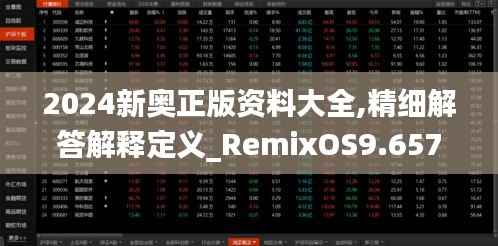 2024新奥正版资料大全,精细解答解释定义_RemixOS9.657
