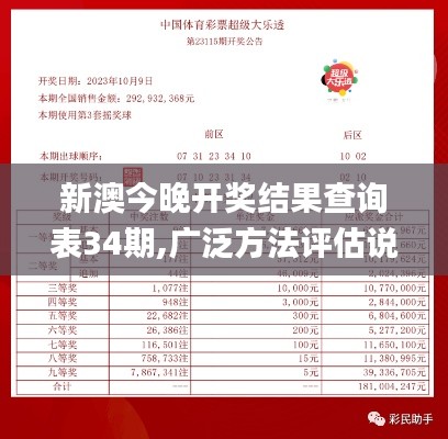 新澳今晚开奖结果查询表34期,广泛方法评估说明_旗舰版2.706
