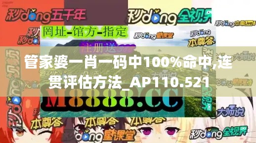 管家婆一肖一码中100%命中,连贯评估方法_AP110.521