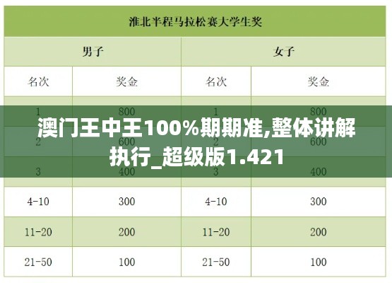 澳门王中王100%期期准,整体讲解执行_超级版1.421