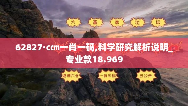 62827·c㎝一肖一码,科学研究解析说明_专业款18.969