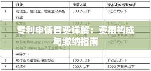 专利申请官费详解:费用构成与缴纳指南
