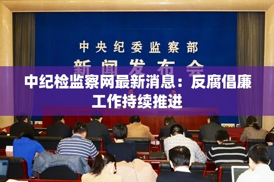 中纪检监察网最新消息:反腐倡廉工作持续推进