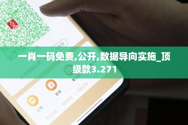 一肖一码免费,公开,数据导向实施_顶级款3.271