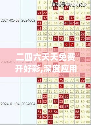 二四六天天免费开好彩,深度应用策略数据_AP14.668