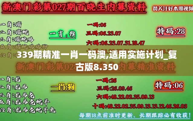 339期精准一肖一码澳,适用实施计划_复古版8.350