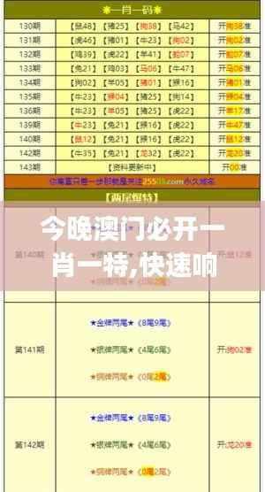 今晚澳门必开一肖一特,快速响应计划分析_纪念版3.695