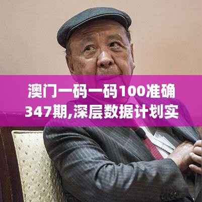 澳门一码一码100准确347期,深层数据计划实施_WP16.670