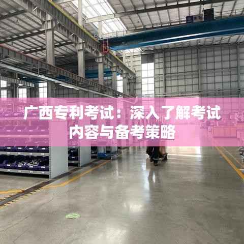 广西专利考试:深入了解考试内容与备考策略