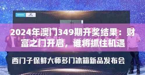 2024年澳门349期开奖结果：财富之门开启，谁将抓住机遇