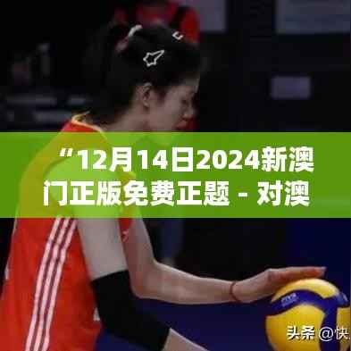 “12月14日2024新澳门正版免费正题 - 对澳门文化的一次深刻了解”