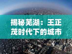 揭秘芜湖：王正茂时代下的城市人口变迁