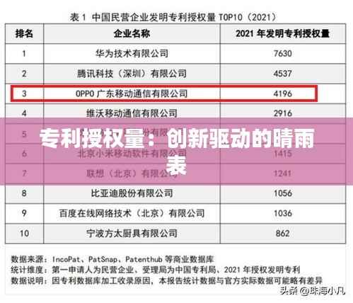 专利授权量:创新驱动的晴雨表