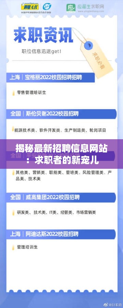 揭秘最新招聘信息网站:求职者的新宠儿