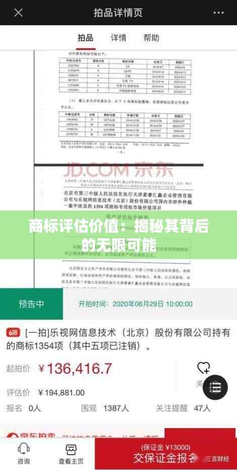 商标评估价值:揭秘其背后的无限可能