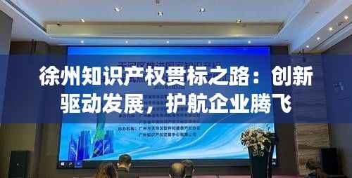 徐州知识产权贯标之路:创新驱动发展,护航企业腾飞