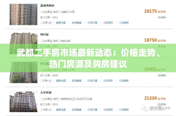 武都二手房市场最新动态:价格走势、热门房源及购房建议