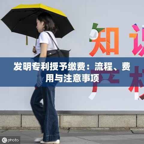 发明专利授予缴费:流程、费用与注意事项