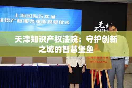 天津知识产权法院:守护创新之城的智慧堡垒