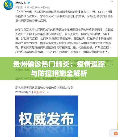 贵州确诊热门肺炎:疫情追踪与防控措施全解析